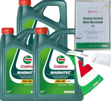 CASTROL MAGNATEC 5W30 A3/B4 12L VW 502 00 / 505 00 + ZAWIESZKA