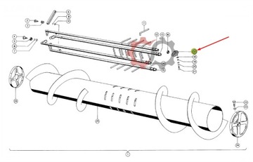 Panewka plastikowa rurki hedera Claas Senator