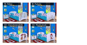 КРОВАТЬ 140/70 + СИНИЙ ЯЩИК - HAPPYBABIES_PL