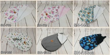 ŚPIWOREK NIEMOWLĘCY do spania 50X 90 Otulacz Zima