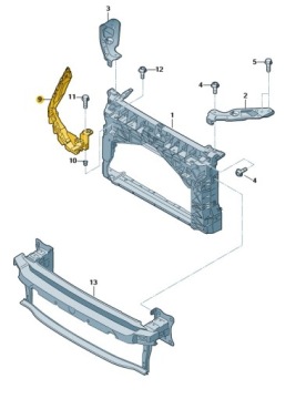 НОВАЯ ОРИГИНАЛЬНАЯ НАКЛАДКА ПОД ПРАВОЙ ФАРОЙ LEON III