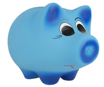 КОРОБКА-КОПИЛКА ДЕКОРАТИВНАЯ КЕРАМИКА СИНЯЯ БОЛЬШАЯ 16x23