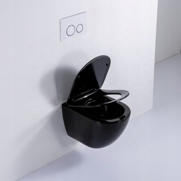 УНИТАЗ VELDMAN БЕЗОБЕДНИК ЧЕРНЫЙ VITO SLIM SEAT