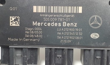 MODUL ŘÍZENÍ HÁK MERCEDES GLK X204 A2129001901