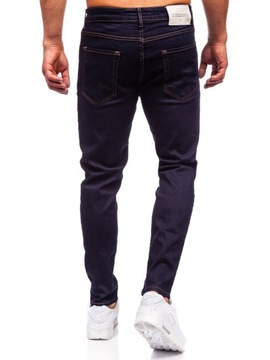 SPODNIE JEANSOWE MĘSKIE SLIM FIT GRANATOWE 5367 DENLEY_33/L