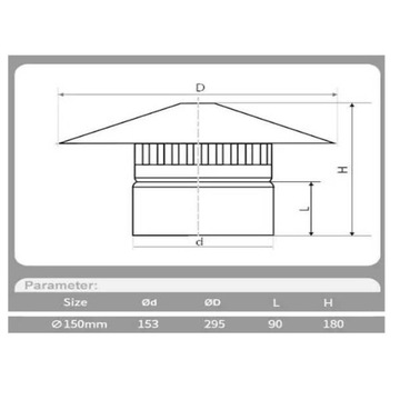 Дождевик для дымохода Дождевик Крышка для вентиляции крыши Крышка для печной трубы Для отопления Прохладный