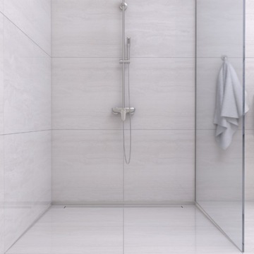 BALNEO Полоса наклонная, СЛЕВА, 120 см, INOX