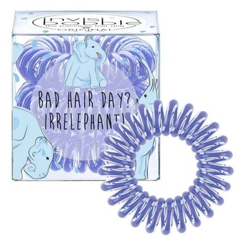 Gumka Sprężynka Niebieska Invisibobble Bad Hair Irrelephant Original 3 szt