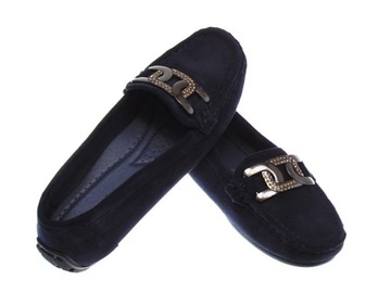 ЛОФЕРЫ ЖЕНСКИЕ ЗАМШЕВЫЕ Темно-синие, размер 39