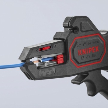 СНЯТИЕ ИЗОЛЯЦИИ КАБЕЛЯ KNIPEX 0,2–6 мм2 12 62 180