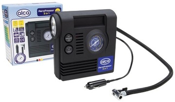 KOMPRESOR 12V AeroPressor 3in1 Z LAMPKĄ LED ALCA