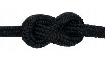 ПОЛИПРОПИЛЕНОВАЯ ВЕРЕВКА Черная плетеная парусная веревка 12 мм 50 м