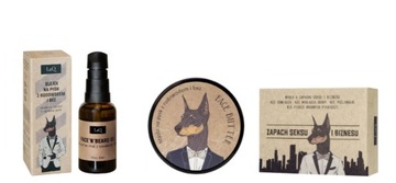 LAQ DOBERMAN ZESTAW 3cz OLEJEK + MASŁO + MYDŁO