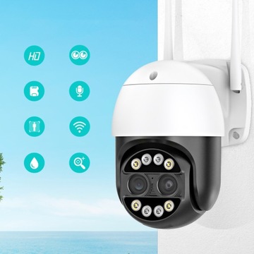НАРУЖНАЯ ВРАЩАЮЩАЯСЯ WIFI IP-КАМЕРА 4MPx 8X ZOOM PL
