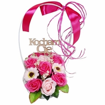 Букет-корзина из мыльных цветов АРОМАТНЫЙ УНИКАЛЬНЫЙ ПОДАРОК ​​ПОДАРОК ​​ДЛЯ ЖЕНЩИНЫ