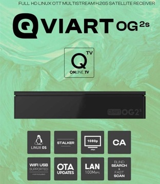 Tuner Qviart OG2s LINUX Enigma 2 Multiroom IPTV