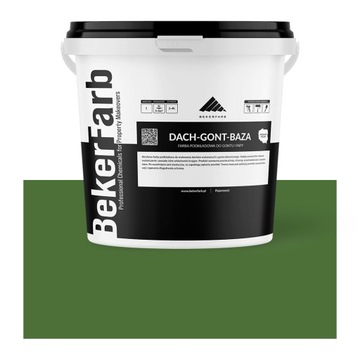 Farba na Dach Podkładowa do Dachu z Gontu, Papy 10L Zielona Trawa