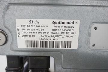 START STOP MODUL JUMPY ZAFIRA C EXPERT III PROACE II VIVARO 9802096780