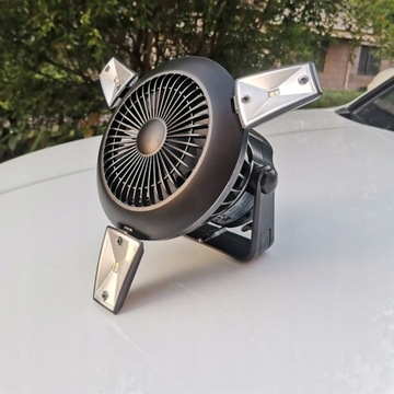 Produkty zewnętrzne Solarny wentylator kempingowy
