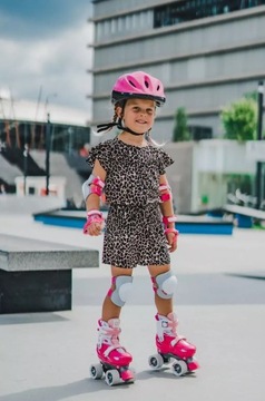NIJDAM 3в1 комплект защиты для роликовых коньков, велосипедных колен, локтей для детей