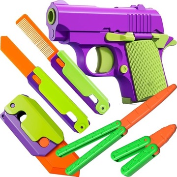 Zabawka z pistoletem Fidget, pistolet typu fidget