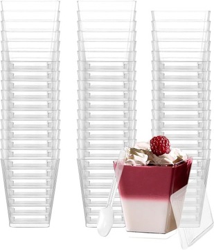 Pucharki do deserów przekąski PYRAMIDE 160 ml wielokrotnego użytku 24 szt.