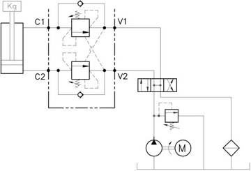 ГИДРАВЛИЧЕСКИЙ КЛАПАН ВЕРХЦЕНТРАЛЬНЫЙ VBCD 3/8 DE-A LOCK