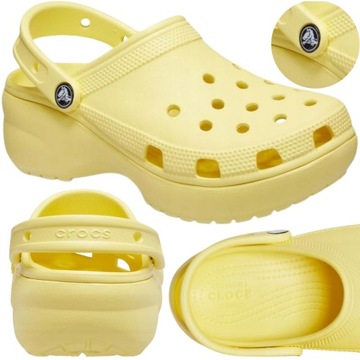 crocs damskie chodaki na platformie classic lekkie buty sportowe 36-37 w6