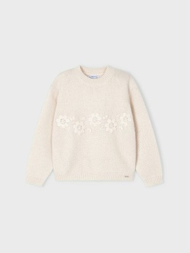 Mayoral Sweter 4.301 Écru Regular Fit