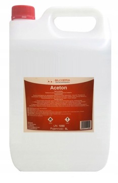 CZYSTY ACETON ODTŁUSZCZACZ ZMYWACZ 5L