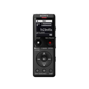 Цифровой диктофон Sony ICD-UX570 с черным ЖК-дисплеем, воспроизведение MP3