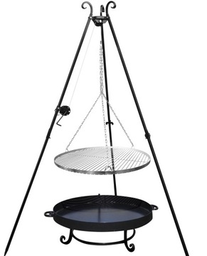 GRILL TRÓJNÓG OGRODOWY 80 CM PALENISKO OGRODOWE