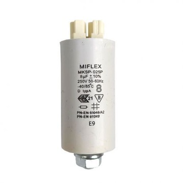 KONDESATOR MIFLEX 6 uF +/- 10% MKSP-025P