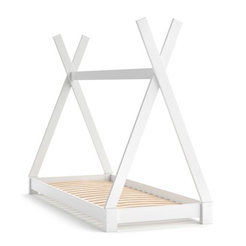 ŁÓŻECZKO DZIECIĘCE TIPI 160X80CM BIAŁE VITALISPA