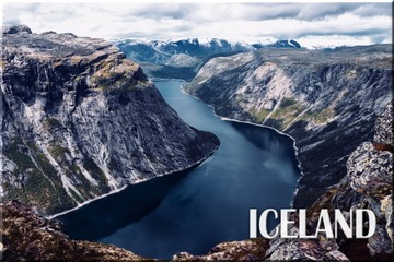 ISLANDIA GÓRY FIORD KRAJOBRAZ MAGNES MAGNESY NA LODÓWKĘ 02