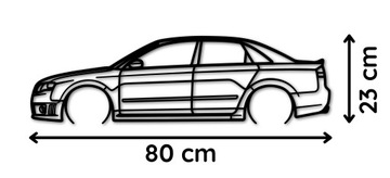 АЖУРНАЯ КРАСКА АВТОМОБИЛЬ Audi RS 4 80 см УКРАШЕНИЕ НАСТЕНЫ КАРТИНЫ ДЛЯ ГОСТИНОЙ