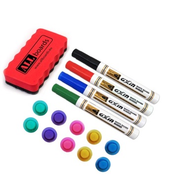 Tablica magnetyczna suchościeralna 200x120 cm rama aluminiowa EXPO + GRATIS