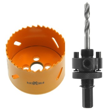 OTWORNICA BI-METALOWA 67 MM + UCHWYT DO OTWORNIC BI-METALOWYCH 32-200 MM