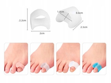 2 шт. = 1 пара, разделитель для ухода за ногами, защита пальцев