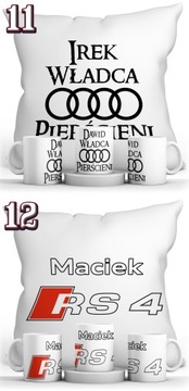 КОМПЛЕКТ КРУЖКА + ПОДУШКИ AUDI