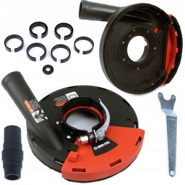 OSŁONA PRZECIWPYŁOWA DO SZLIFIERKI 180mm POCHŁANIACZ PYŁU ODSYSACZ ODCIĄG