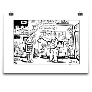 PLAKAT COŚ DZWONIŁO MECHANIK ANDRZEJ MLECZKO