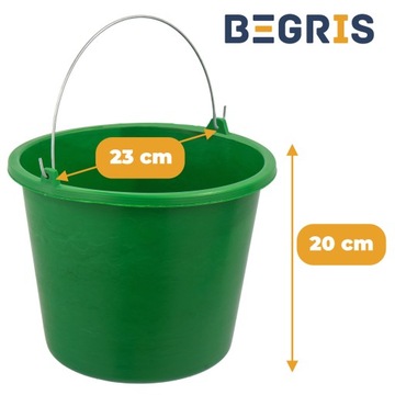 ЦВЕТНОЕ СТРОИТЕЛЬНОЕ ВЕДРО 5 Л ЭКОНОМИЧНОЕ ВЕДРО