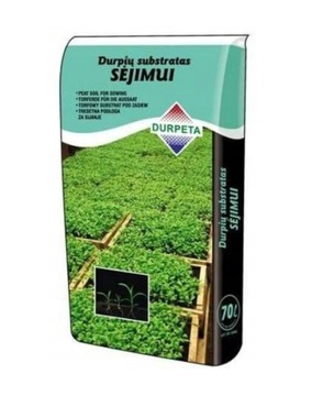 Ziemia podłoże do wysiewu nasion 70l. Durpeta