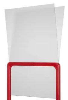 Рамка для плаката + Карман + подставка / Плакат А4 / Красный /