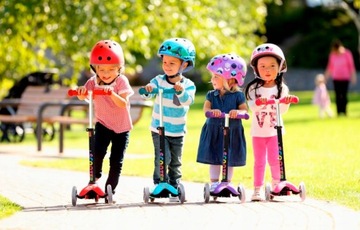 ТРЕХКОЛЕСНЫЙ БАЛАНСИРУЮЩИЙ СКУТЕР, СКЛАДНОЙ, СВЕТЯЩИЕСЯ СВЕТОДИОДНЫЕ КОЛЕСА, СИНИЙ