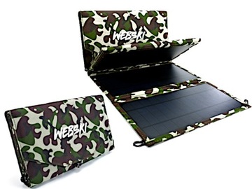 Ładowarka Solarna Turystyczna 20W na Biwak Kemping