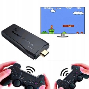 KONSOLA GRA TELEWIZYJNA HDMI RETRO 2 PADY 128GB PAMIĘCI, 20000+ GIER