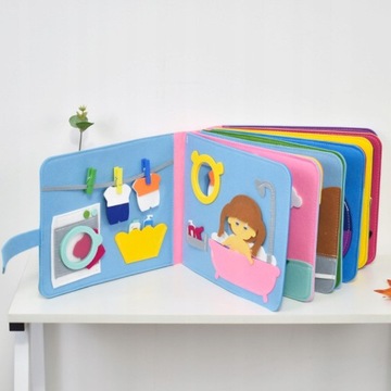 Радужные 3D игрушки-книжки из фетра