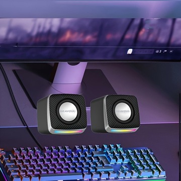 Компьютерный динамик Bravoul с питанием от USB: высокое качество звука, 2.0 канала,